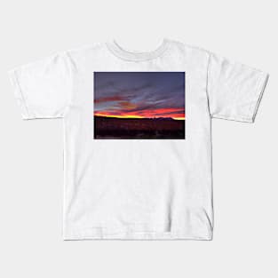 Big Bend Sunset3 Kids T-Shirt